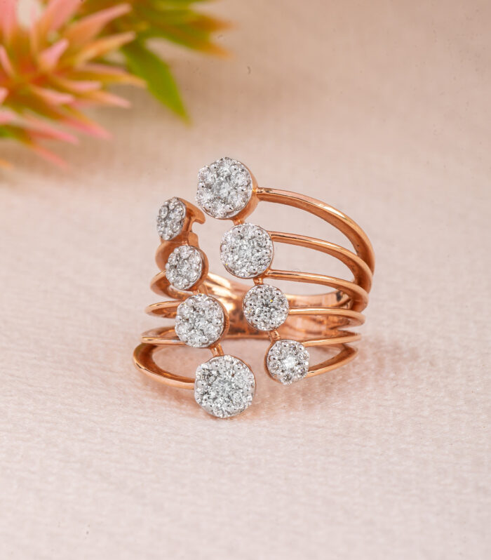 Split Graduation Band Ring