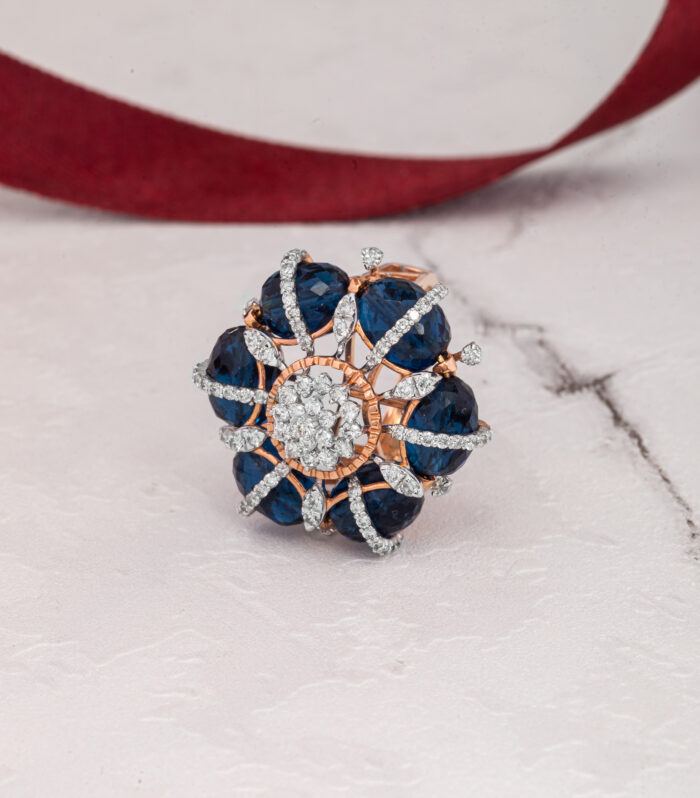 The Monalisa Blue Ring