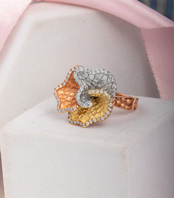 Tricolour Waffle Ring