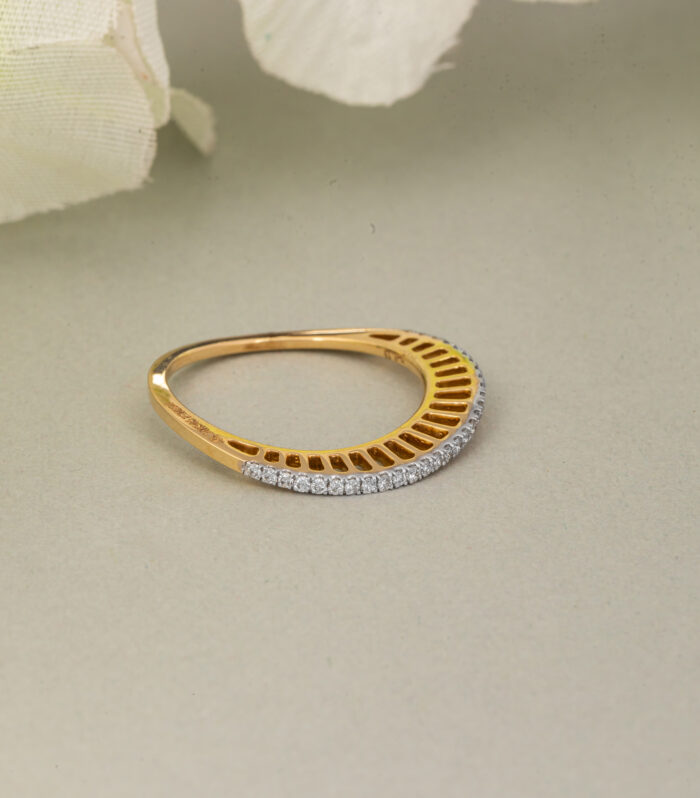 Erupted String Band Ring