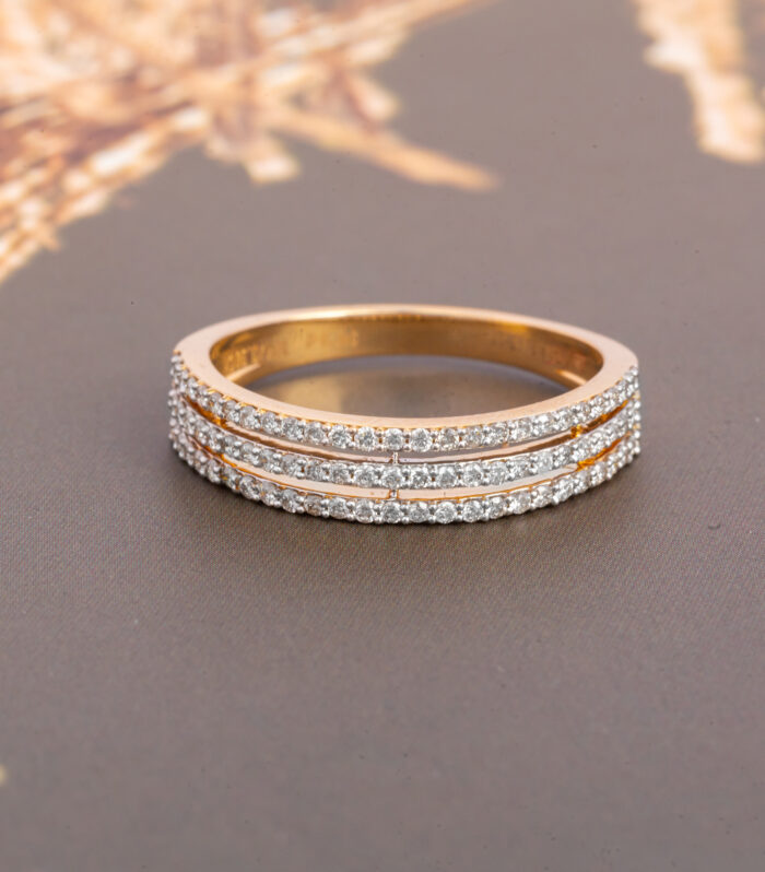 Paral Three String Band Ring