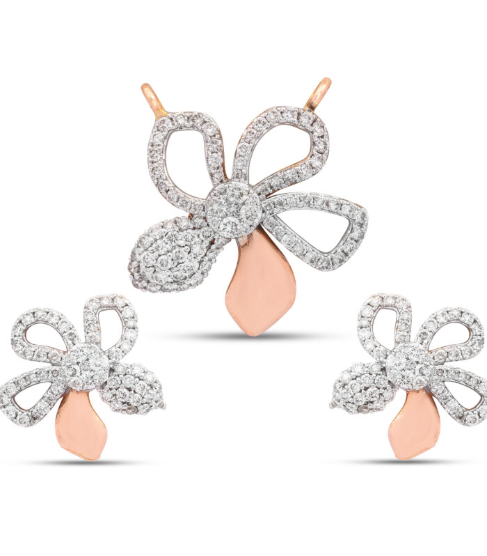 TWILIGHT FLORAL PENDANT SET