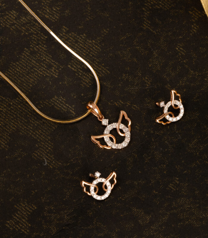 RING WING PENDANT SET